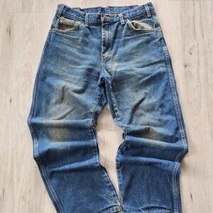Dickies | medium wash denim straight leg workwear jeans | MENS 34"